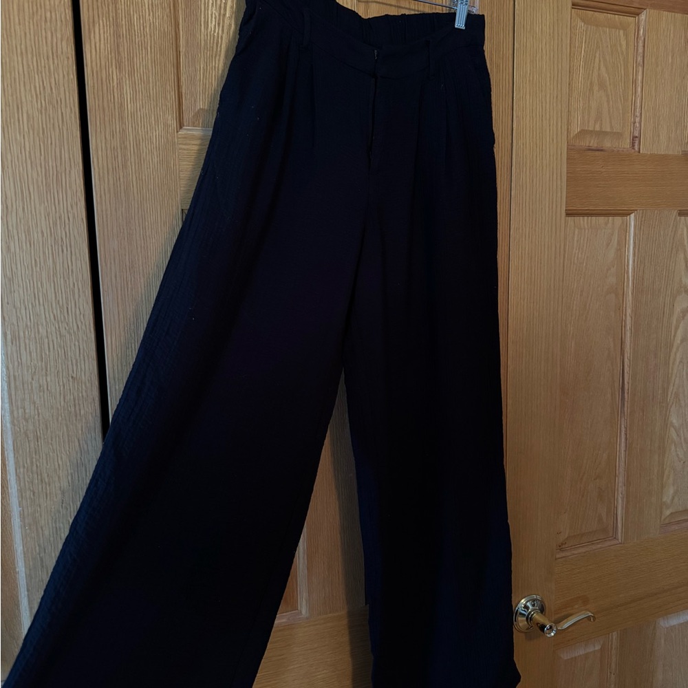 a new day Women's Black Wide-Leg Trousers